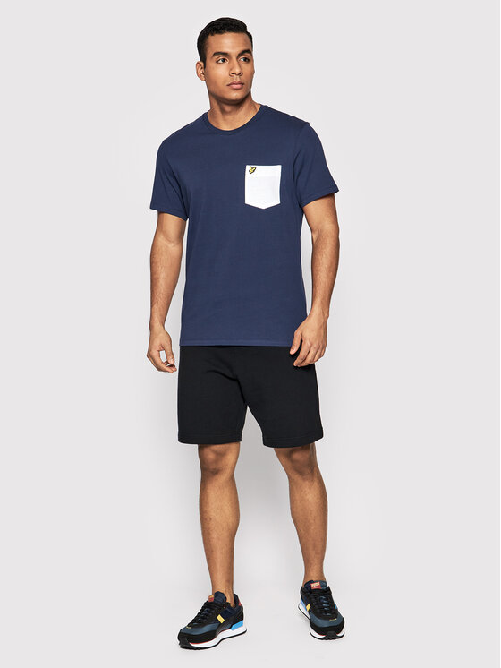 Lyle & Scott Lyle & Scott T-shirt Contrast Pocket TS831VOG Blu scuro Regular Fit