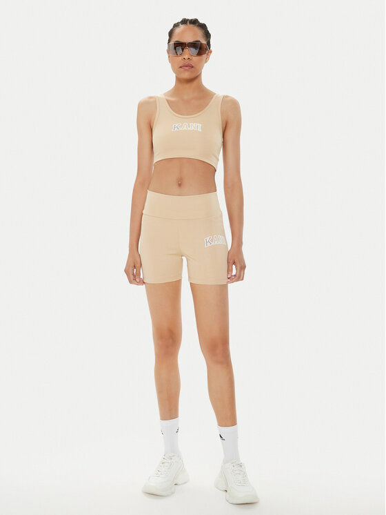 Karl Kani Karl Kani Top grudnjak Small Serif 6131306 Bež Slim Fit