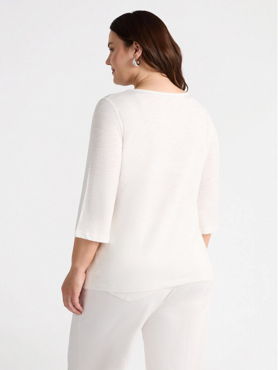 Fiorella Rubino Fiorella Rubino T-Shirt G094L008381N011 Biały Regular Fit