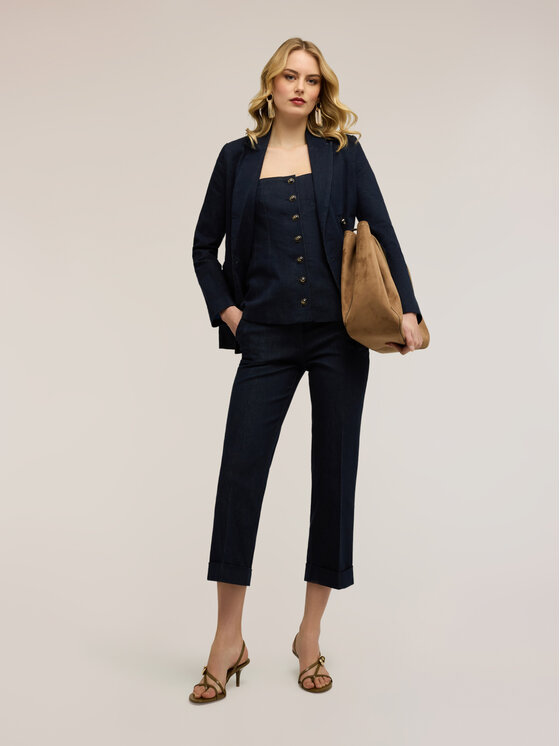 Motivi Motivi Jeans P451Q004463N034 Blu Cropp Fit