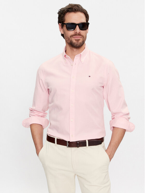 Tommy Hilfiger Tommy Hilfiger Košeľa MW0MW32904 Ružová Regular Fit