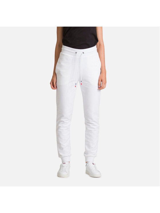 Rossignol Rossignol Spodnie dresowe W Logo Pant Ft Biały Regular Fit