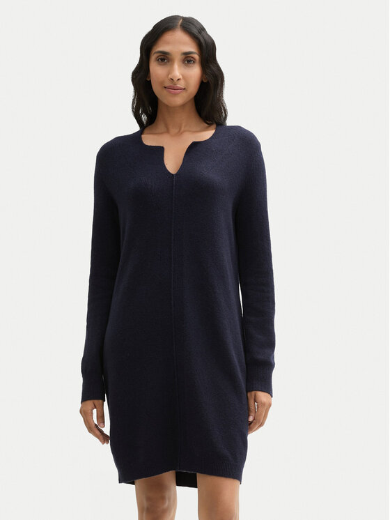 Tom Tailor Tom Tailor Rochie tricotată 1044536 Bleumarin Regular Fit