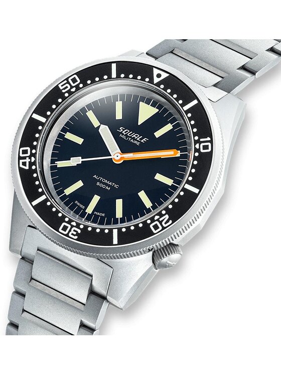 Squale Squale Zegarek 1521MILBL.SQ20S Srebrny