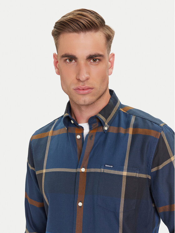 Barbour Barbour Marškiniai Dunoon MSH4980TN54 Tamsiai mėlyna Regular Fit