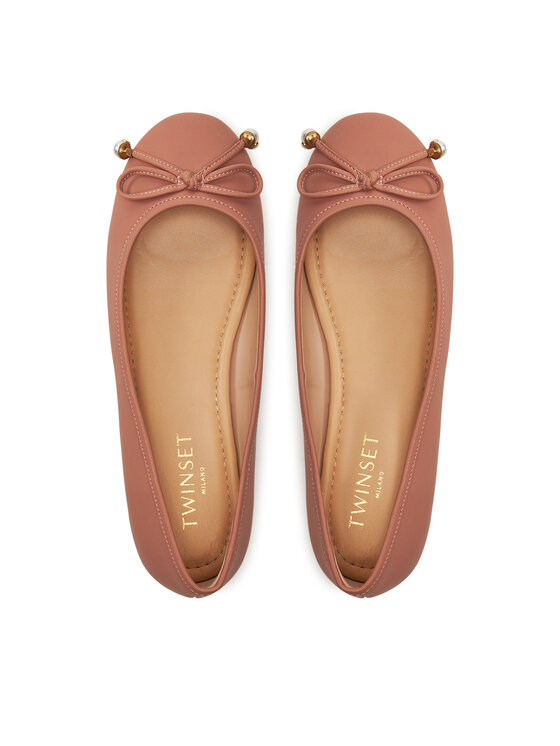 TWINSET TWINSET Μπαλαρίνες Ballerina 242TCP150 Μπεζ