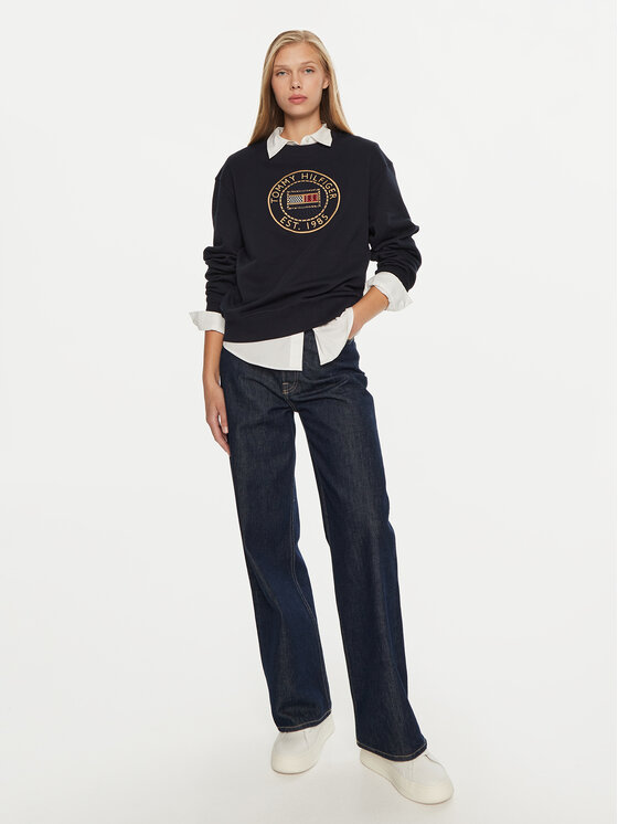 Tommy Hilfiger Tommy Hilfiger Μπλούζα Nautical WW0WW42891 Σκούρο μπλε Regular Fit