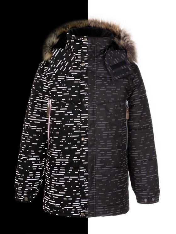 Kurtka anorak, rozmiar 128, Czarny, 23367-4208