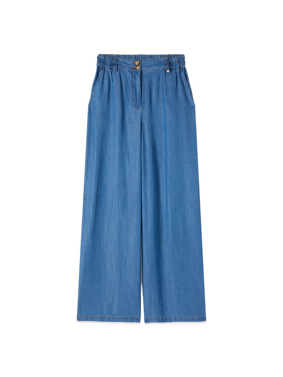 Oltre Oltre Jeansy P405J002554N024 Niebieski Baggy Fit