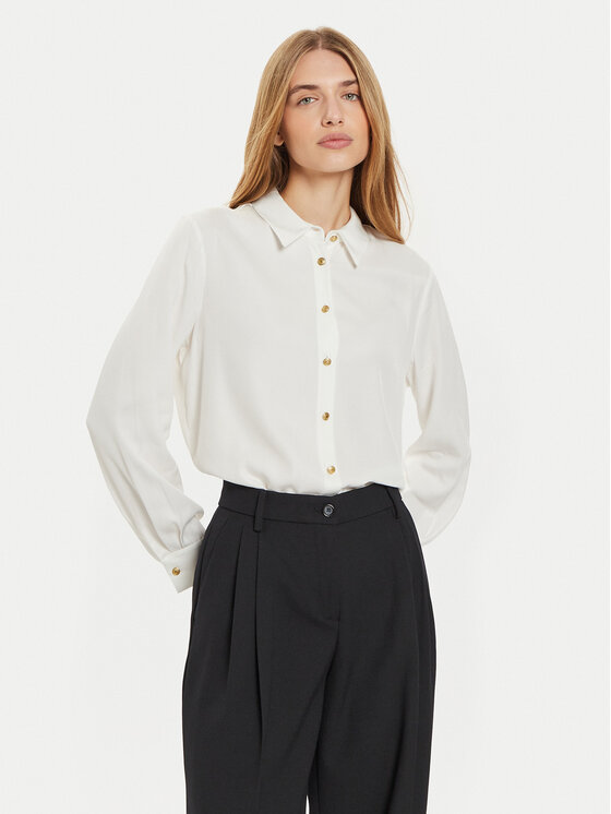 Tommy Hilfiger Cămașă WW0WW43066 Écru Regular Fit