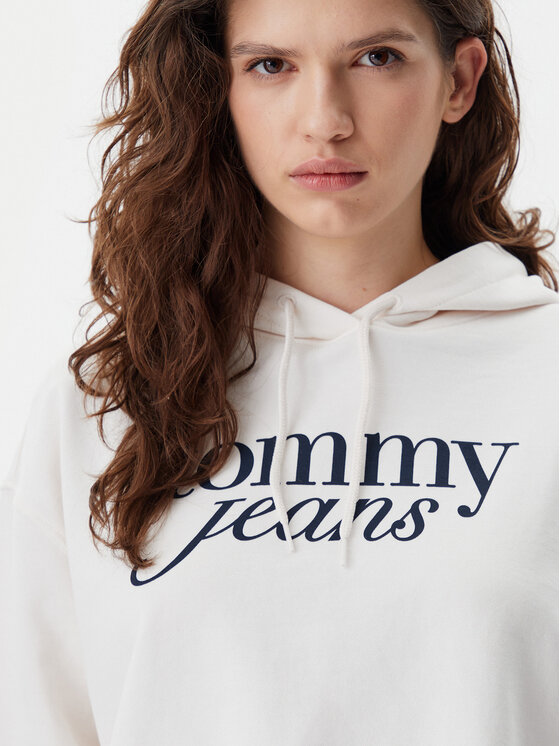 Tommy Jeans Tommy Jeans Bluză Script DW0DW20306 Bej Relaxed Fit