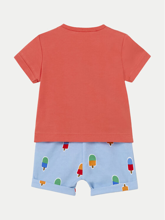 Mayoral Mayoral Set tricou și pantaloni scurți 1224 Colorat Regular Fit