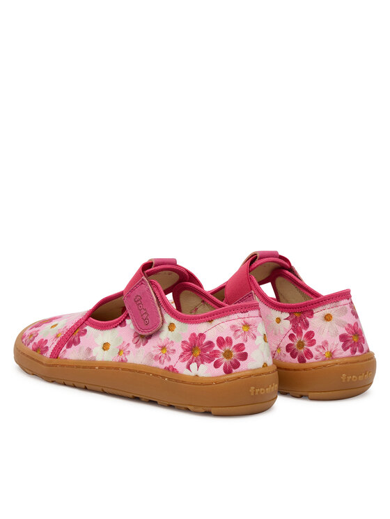 Froddo Froddo Papuče Barefoot Canvas T-Bar G1700439-4 D Ružová