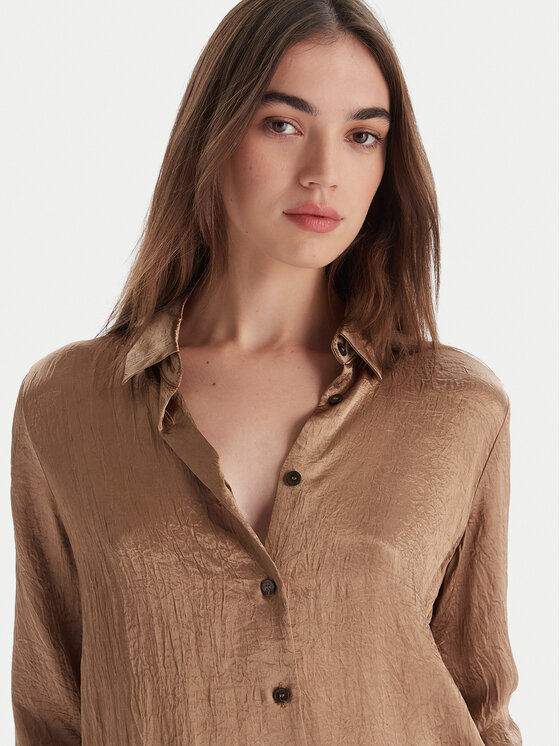 Marella Marella Camicia Matita 2525116091 Beige Regular Fit
