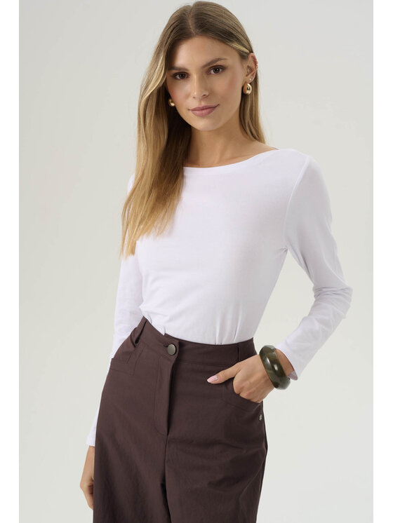 Femestage Femestage T-Shirt Femestage AB BASE TSH1590-000 Biały Regular Fit