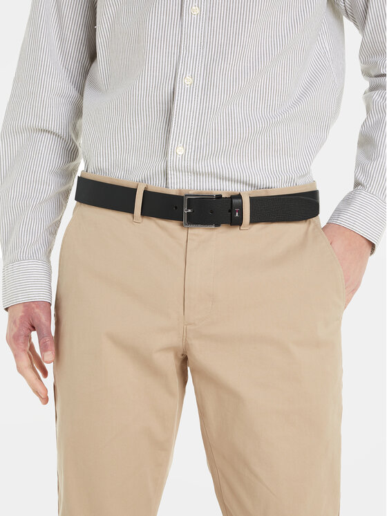 Tommy Hilfiger Tommy Hilfiger Чоловічий ремінь Oliver 3.5 Ext AM0AM11461 Чорний