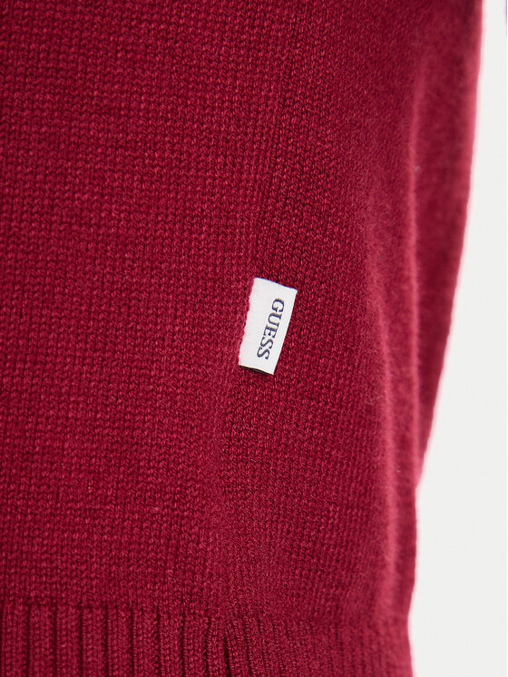Guess Jeans Guess Jeans Svetr W4BR83 Z3HO2 Červená Regular Fit