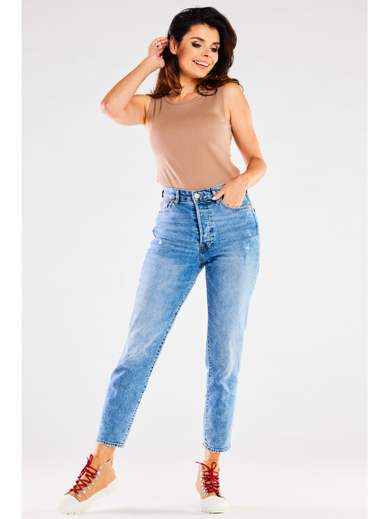 Infinite You Infinite You Top M285 Beżowy Basic Fit