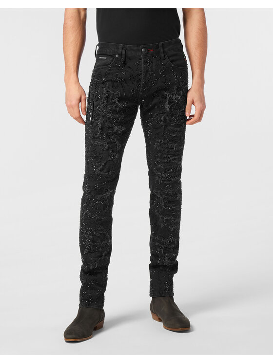 PHILIPP PLEIN PHILIPP PLEIN Jeansy 24331 Czarny Regular Fit