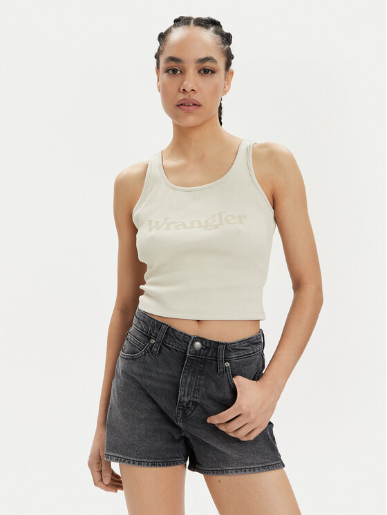 Női Felső Wrangler, Méret: XS, Bézs, Logo 112350281