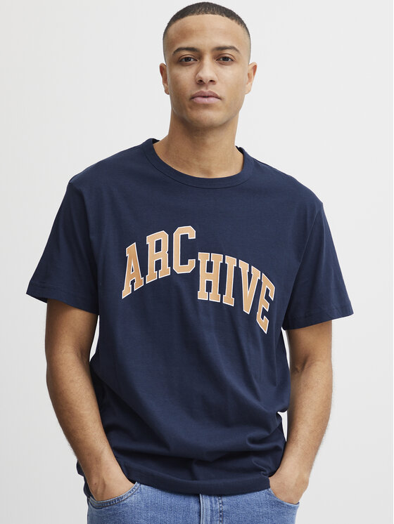 Solid Tricou 21107758 Bleumarin Regular Fit