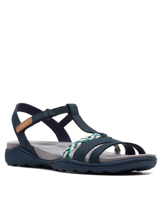 Clarks Clarks Босоніжки Amanda Tealite 26171128 Cиній