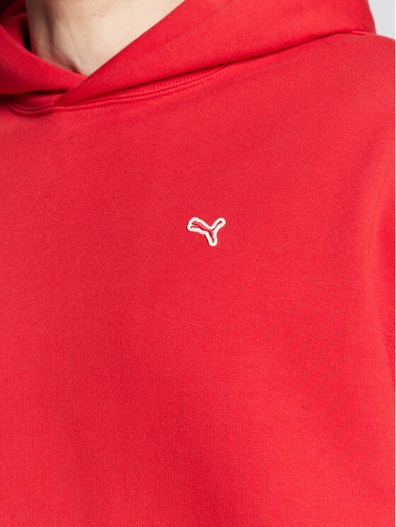 Puma Puma Суитшърт Ac Milan 536139 Червен Loose Fit