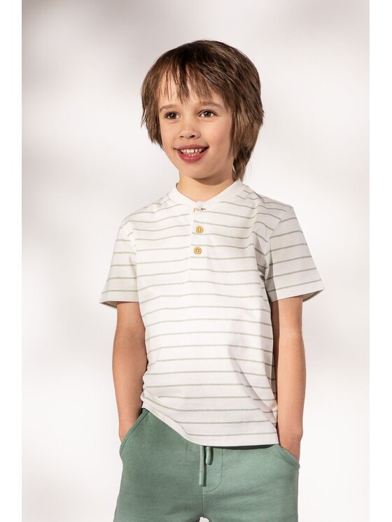 Coccodrillo Coccodrillo T-Shirt WC6143206TBK-003 Krémová Regular Fit