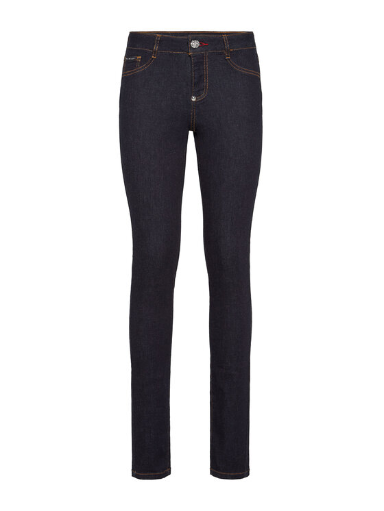 PHILIPP PLEIN PHILIPP PLEIN Džegínsy 1703 Modrá Jegging Fit