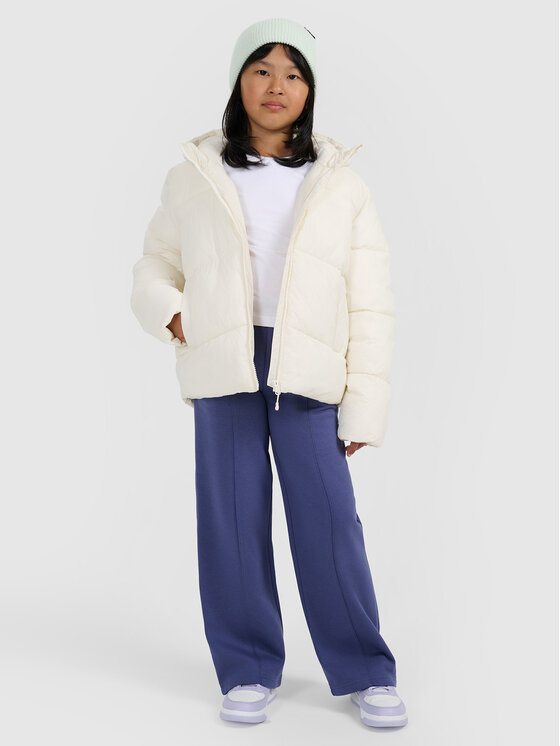 4F 4F Kurtka puchowa OUTERWEAR Biały Oversize
