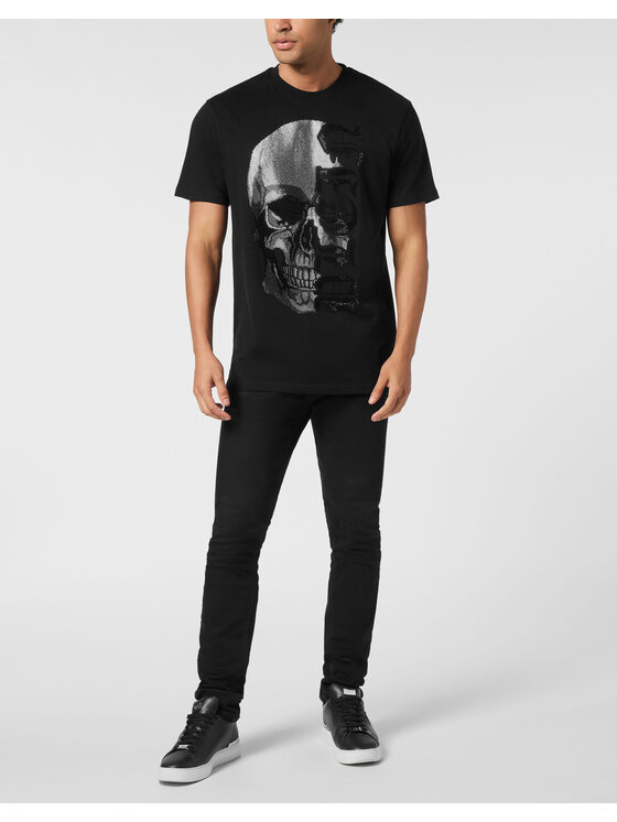 PHILIPP PLEIN PHILIPP PLEIN T-Shirt 26239 Czarny Regular Fit
