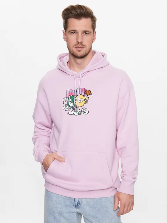 Puma Sweatshirt 8ENJAMIN 539822 Violett Relaxed Fit