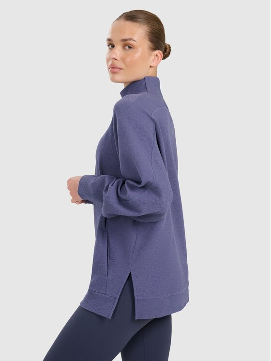 4F 4F Bluza 4FWAW25TFSWF589-30S Niebieski Oversize