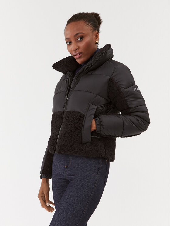 Columbia Zimné bundy Leadbetter Point Sherpa Hybrid Čierna Regular Fit