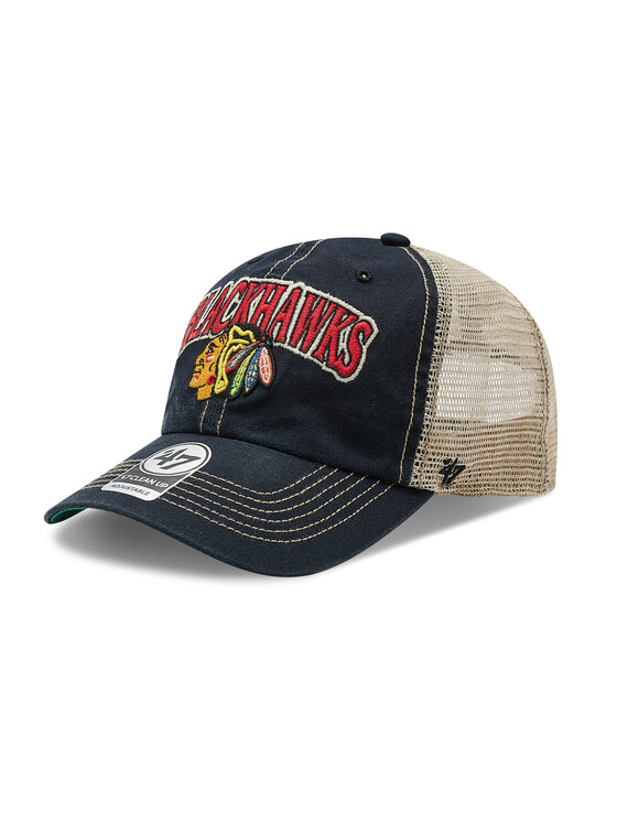 47 Brand 47 Brand Cappellino Chicago Blackhawks H-TSCLA04LAP-VB Nero
