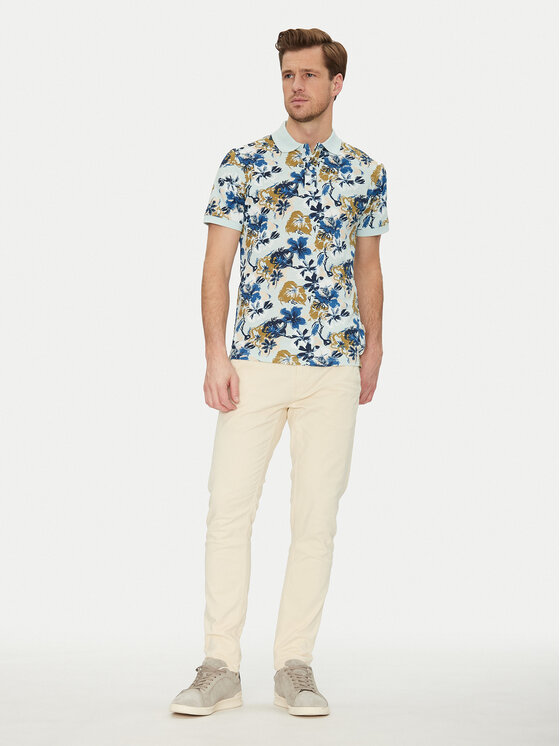 Blend Blend Polokošeľa 20718253 Modrá Regular Fit