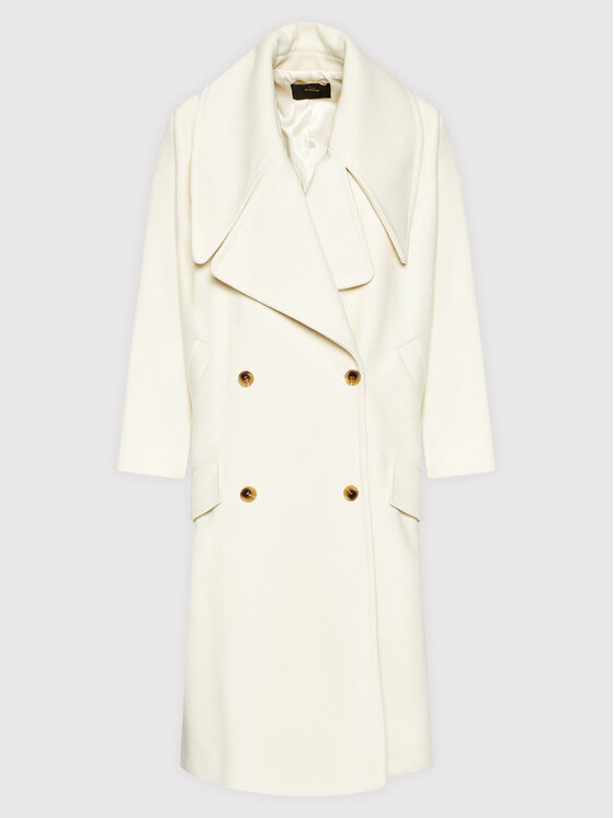 TWINSET TWINSET Žieminis paltas 212AT2062 Balta Regular Fit