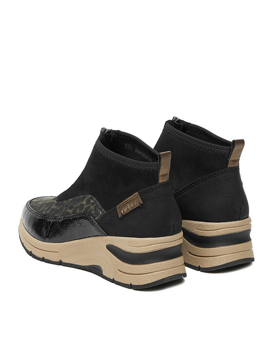 Rieker Rieker Polokozačky N9362-00 Černá