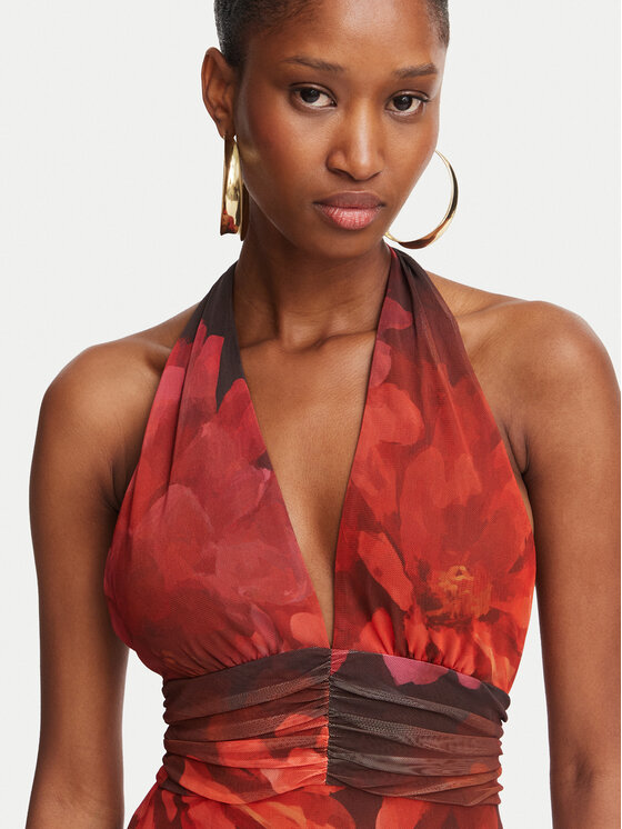 Bardot Bardot Vasaras kleita Elera 60489DB1 Sarkans Regular Fit
