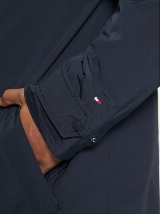 Tommy Hilfiger Tommy Hilfiger Płaszcz przejściowy MW0MW37651 Granatowy Regular Fit