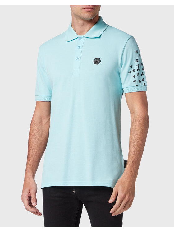 PHILIPP PLEIN PHILIPP PLEIN Polo 127 Celeste Slim Fit