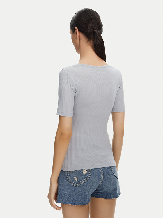 Lee Lee Tričko Henley 112363830 Modrá Slim Fit
