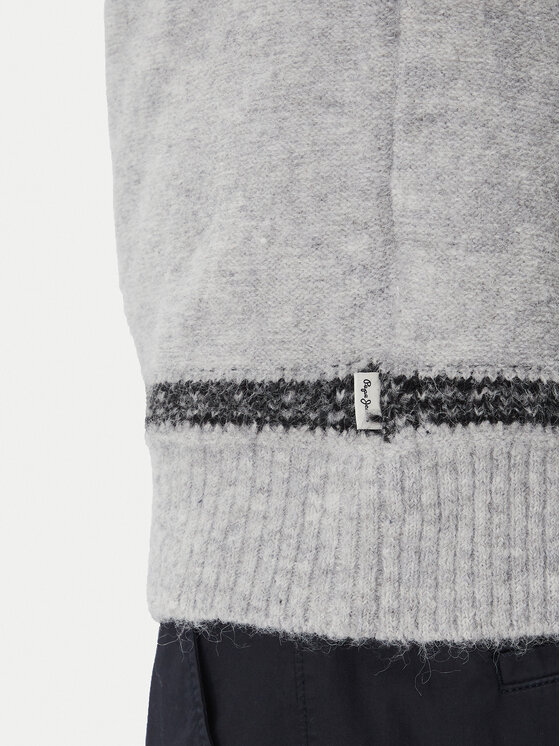 Pepe Jeans Pepe Jeans Пуловер Fairisle PM702504 Сив Regular Fit