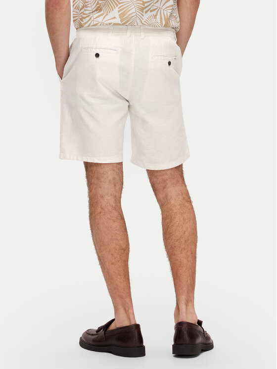 Selected Homme Selected Homme Szorty materiałowe Brody 16087638 Écru Regular Fit