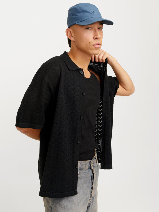 Jack&Jones Jack&Jones Cămașă Tyler 12272863 Negru Loose Fit