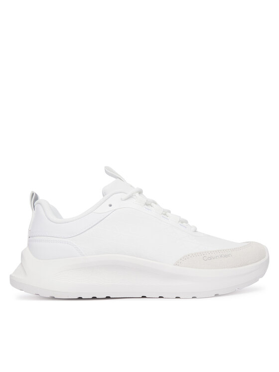 Calvin Klein Sneakersy Light Eva Runn Laceup Aop HW0HW03292 Biały