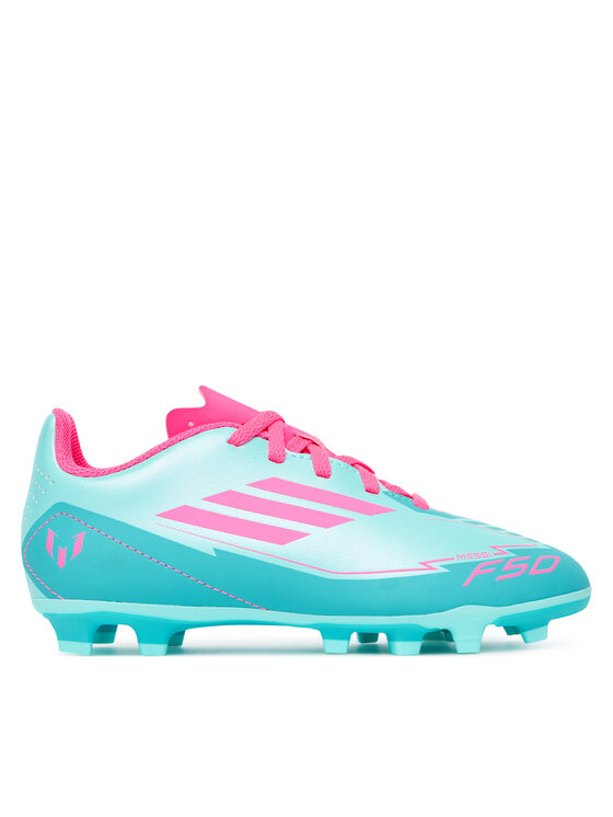 adidas Futbalové topánky F50 Club Messi Firm/Multi-Ground IH0932 Tyrkysová