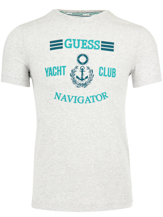 Guess Guess T-Shirt M92I33 J1300 Szary Super Slim Fit