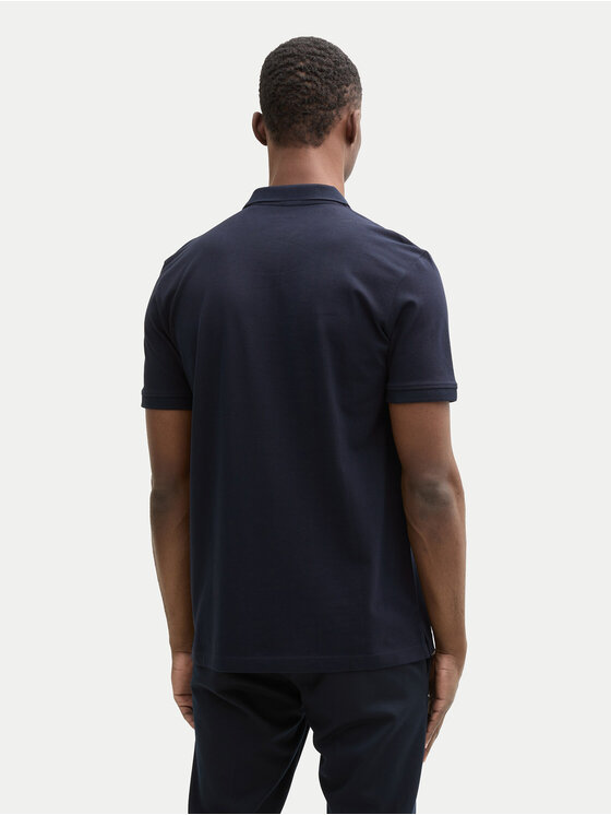 Tom Tailor Denim Tom Tailor Denim Тениска с яка и копчета 1045587 Тъмносин Regular Fit