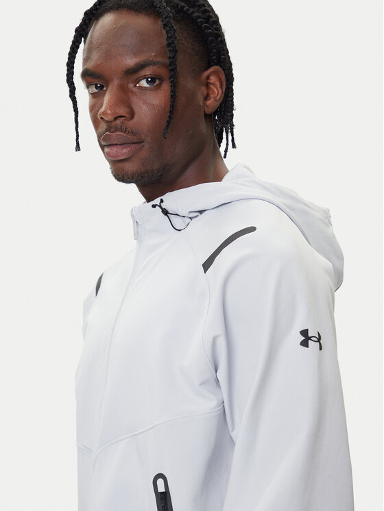 Under Armour Under Armour Prehodna jakna Ua Unstoppable Jacket 1370494-014 Siva Loose Fit